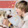 flyingthesky: Jesse McCartney, staring at a dog with a surprised expression on his face. (music: jesse | what's that lassie?)