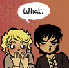 monanotlisa: Chime giving Moon the side-eye for breaking protocol again. (chime & moon - raksura)