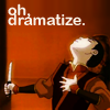 gavagai: Zuko with his hand on his chest and head thrown back, text: oh dramatize (zuko drahmah)