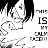 tyger: Angry Watanuki.  Text: this IS my calm face!!! (Watanuki - Calm Face)