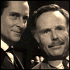 briar_pipe: Jeremy Brett and Edward Hardwicke smirking (Holmes and Watson)