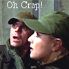 thothmes: Jack & Sam look up with apprehension.  Legend:  Oh Crap! (Oh Crap! - 1969)
