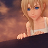 way2dawn: Namine looking curiously (&possibly pleased) down (ceiling!Naminé / watching you write fic)