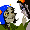 rogueofheart: art by <user name="viria" site="tumblr.com"> (nepeta: make him smile take two)