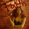 labellementeuse: from a comic book. Faith leans against a brick wall. her name is spraypainted on the wall behind her. (joss FAITH)