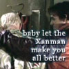 highlander_ii: Xander putting a hand around Spike's shoulder, text 'baby let the Xanman make you all better' ([BtVS] Xander/Spike)