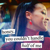 strina: reboot nyota uhura caption "honey, you couldn't handle half of my" (uhura - half of me)