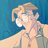 flyingthesky: Milo from Atlantic rubbing the back of his neck. (disney: atlantis | sheepish milo)