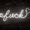 recessional: the word "fuck" in neon lights (personal; anglo-saxon attitudes)