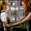 ghost_lingering: Weaver gets down to Savannah's level and looks her in the eyes (daughters of robots)