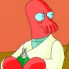 rooibos: The amazing Dr. Zoidberg from Futurama knitting! (Knitting: Zoidberg)