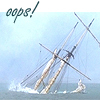 sharpiefan: Tall ship sinking, text 'oops!' (Oops)