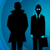 esteefee: Reese and Finch in cartoon silhouette (icon-poi)