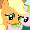 sunshine_celerystalks: Applejack looking sad (disappointed)