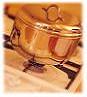 yarngeek: shiny pots and pans (cooking)