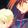 raletha: Trowa and Quatre in their end of series flight suits (gundam wing - trowa/quatre - flight suit)
