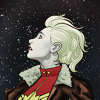 goodbyebird: Captain Marvel: Carol Danvers looks up at the starry night sky. (C ∞ Captain Marvel)