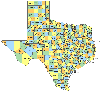 curmudgn: Texas county map (Texas)
