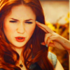 ollipop: Amy Pond with her hand to her temple, looking irritated (lemme think)
