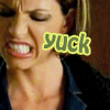 next_to_normal: Cordy making a "yuck" face; text: yuck (Cordy yuck)