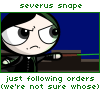 gehayi: (angry snape (potterpuffs))