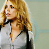 lizbee: Billie Piper looking off in the distance wearing an unbuttoned blouse showing a hint of cleavage, and braces. (Random: Billie (braces))