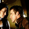 sabeth: Farscape: John and Aeryn looking at each other ([fs] spinning silently)