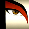 kouredios: close up of Azula wearing Kyoshi Warrior facepaint (ATLA!Azula's Kyoshi eye)