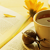 raletha: open book with teacup and tea ball (books & tea - open book)