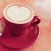 chaymberlaine: coffee cup with heart (stock - cuppa)