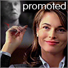 deird1: Lilah having just beheaded Linwood, with text "promoted" (Lilah promotion)