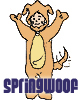 springwoof: A cartoon rendition of a Woof (cute)