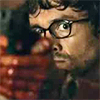 alchemise: Will, covered with blood, shooting a gun (Hannibal: blood)