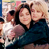 trillingstar: snuggle bugs | brooke & peyton side hugging, arms around each other, eyes closed, happy. (oth bffs4evah)