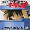 veleda_k: Ban from Get Backers. Text says, "I am the retrieval ninja. You do not see me." (Get Backers- Retrieval Ninja)