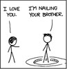 jadelennox: XKCD of Leia and Han: "I love you." "I'm nailing your brother." (xkcd)