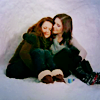 shopfront: Source: One Tree Hill. Brooke and Haley hugging inside an igloo. (OTH - I'll hide in an igloo with you)
