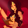 bookedher: art by <user name="livetune" site="deviantart.com"> (loving; reading Anna a book)