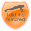 draconis: "I did the hundred" badge (hundred pushups)