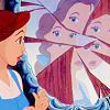 milenaa: Belle looking into a fractured mirror (b&b - beauty and beast mirror)