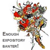 lassarina: Gilgamesh's lines from his final fight in FF5, superimposed over images of Bartz, Lenna, and Faris. (FF5: Fight Like Men)