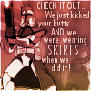ext_9605: Star Wars Clone Trooper with motto "Check it out...we just kicked your butts AND we were wearing skirts when we did it" (ARC Trooper)