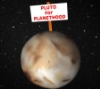 aedifica: a small planet with a picket sign saying "Pluto for Planethood" (Pluto for Planethood)