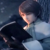 notagamboler: CG readin' a book by the campfire (Default)