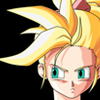 fashionably_strong: art by unknown, if this is yours let me know and I'll credit (super saiyan - pout)