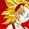 fashionably_strong: art by unknown, if this is yours let me know and I'll credit (super saiyan - smirk)