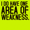 thingswithwings: text: I do have one are of weakness / brevity? (middleman - one weakness: brevity)