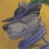 lindskoldjanis: a headshot in profile of an anthropomorphic sarlooswolfhund in pirate gear (Default)