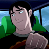 buffing: (driving smile)