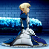 pendragon: (fz ♔ armor / sitting side view)
